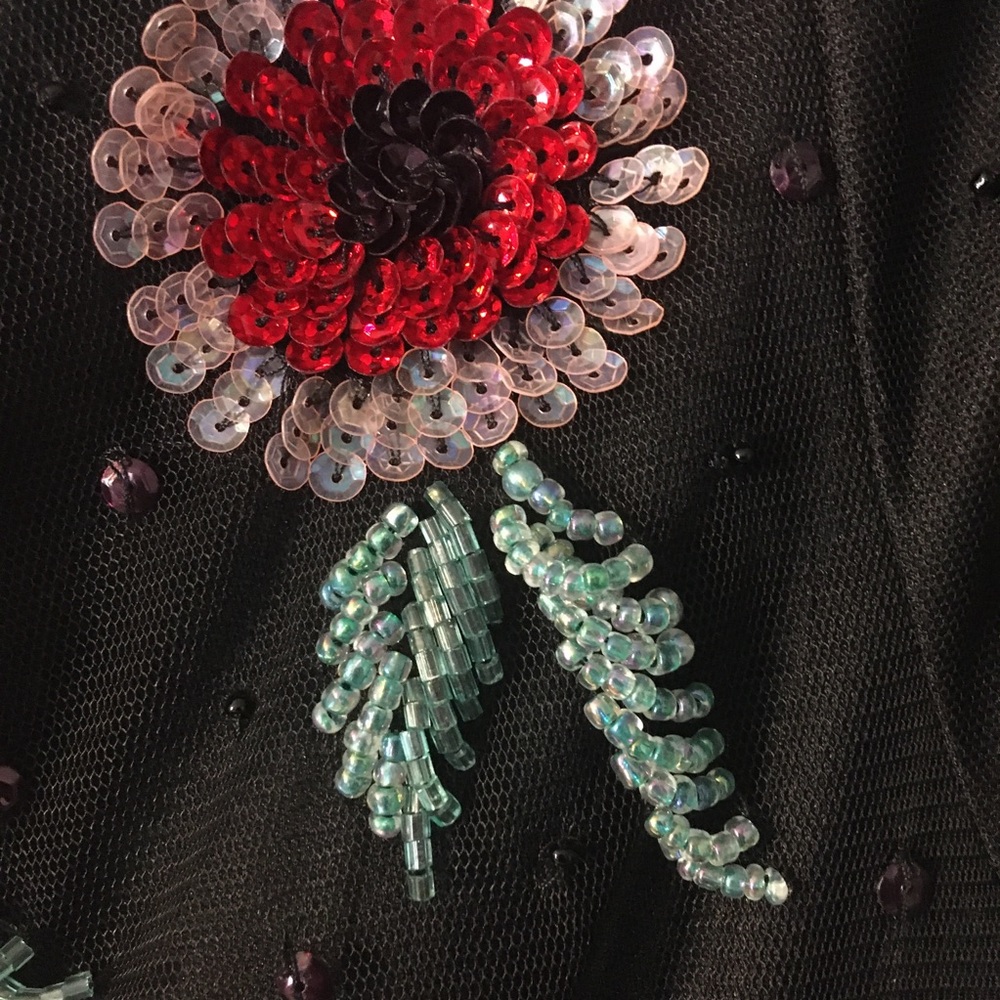 ASOS floral sequin dress size 2 - Picture 6 of 10